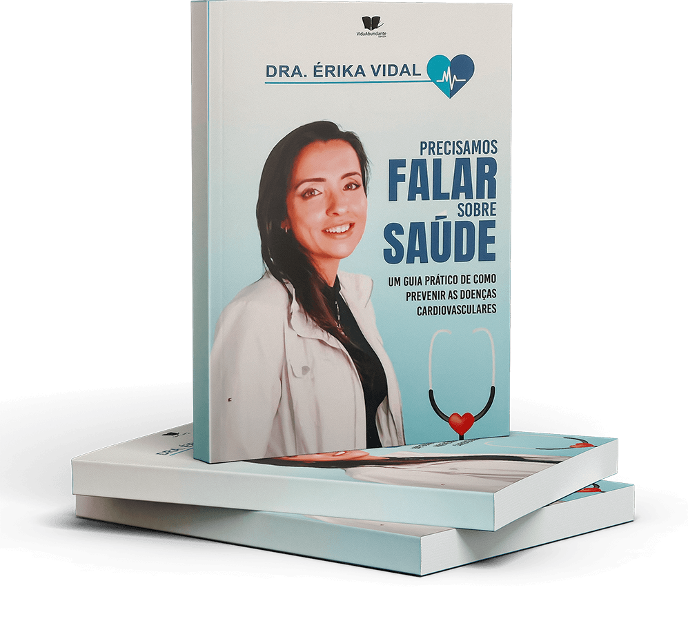 Capa do livro Precisamos Falar Sobre Saúde, da Dra. Érika Vidal